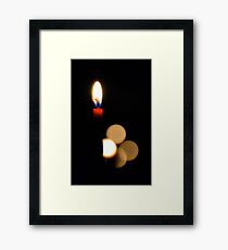 Floating Flame Framed Print