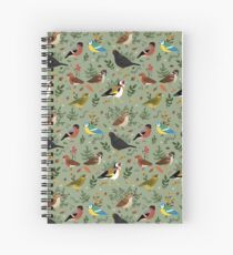 Garden Birds Spiral Notebook