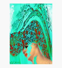 face-Bird woman Photographic Print