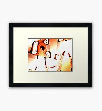 Be alert Framed Print