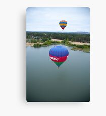 Balloons over Lake Burley Griffin 2 Canvas Print
