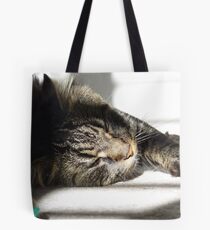 Sunbathing Moggie Tote Bag