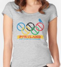 Portland Nolympics Women's Fitted Scoop T-Shirt