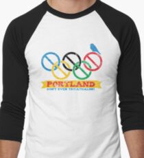 Portland Nolympics Men's Baseball ¾ T-Shirt