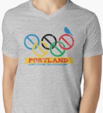 Portland Nolympics Men's V-Neck T-Shirt
