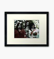 The zombie family Framed Print