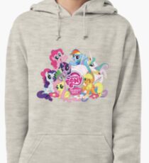 My Little Pony Mane6 and Logo Pullover Hoodie