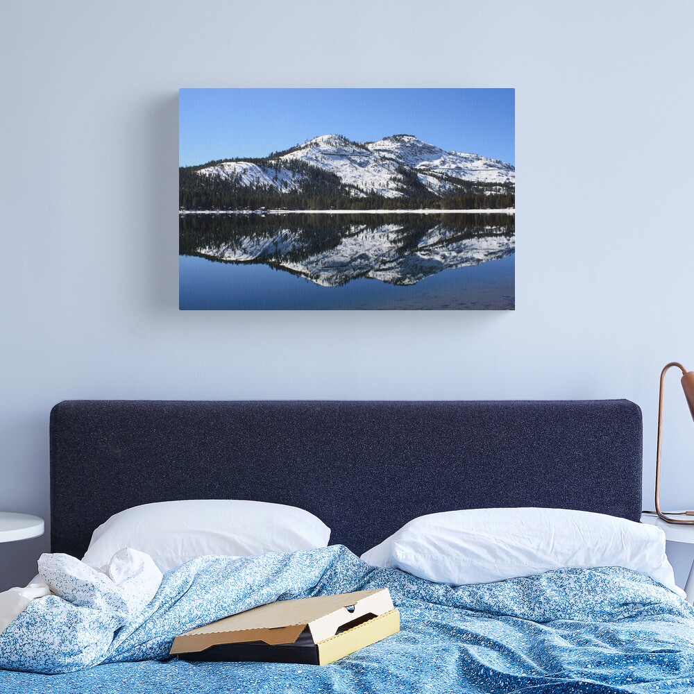 "Donner Lake Reflection" Canvas Print by MindyLinford Redbubble