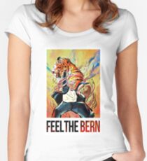 BERNIE SANDERS - FEEL THE BERN! Women's Fitted Scoop T-Shirt