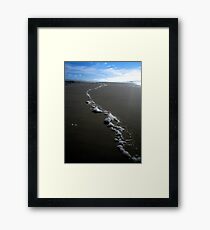 "Tidal Foam" Framed Print