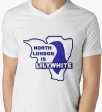 North London is Lilywhite Men's V-Neck T-Shirt