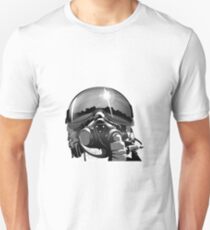 Fighter Pilot Helmet and Mask Unisex T-Shirt