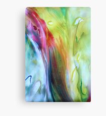 Happy - Encaustic Painting Canvas Print