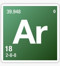 Element Argon Sticker