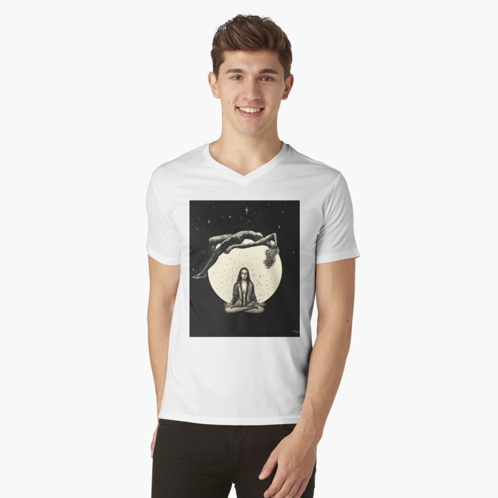 Lunar Meditation V-Neck T-Shirt