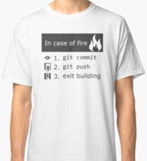Git on fire Classic T-Shirt