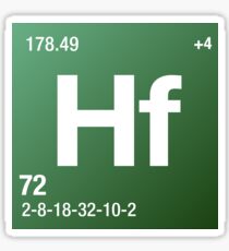 Element Hafnium Sticker