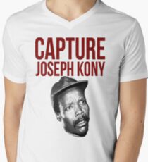Kony T-Shirt - "Capture Kony" Men's V-Neck T-Shirt