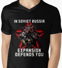 Planetary Fortress Men's V-Neck T-Shirt