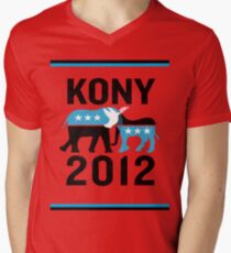 "Joseph Kony T-shirt" Original Style T-Shirt Kony 2012 Men's V-Neck T-Shirt