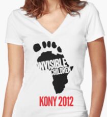 Invisible Children tee Women's Fitted V-Neck T-Shirt