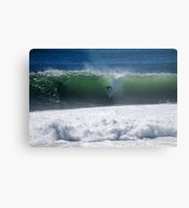 Occy dropping into a big shark island wave Metal Print