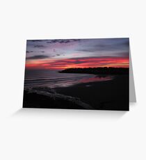 Sunrise York Beach, Maine Greeting Card