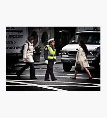 Police Calm Photographic Print