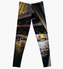 fisheye from Chicago river walk Leggings