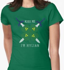 Kiss Me I'm Hylian Women's Fitted T-Shirt