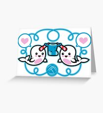 The Narwhal- Nature's Knitter! Greeting Card