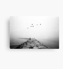 Foggy Jetty Canvas Print