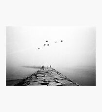 Foggy Jetty Photographic Print