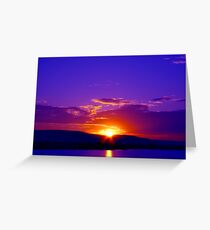 Colorful Sunset Greeting Card