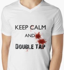 Double Tap Men's V-Neck T-Shirt