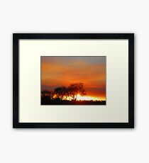 Bush Fire. Framed Print