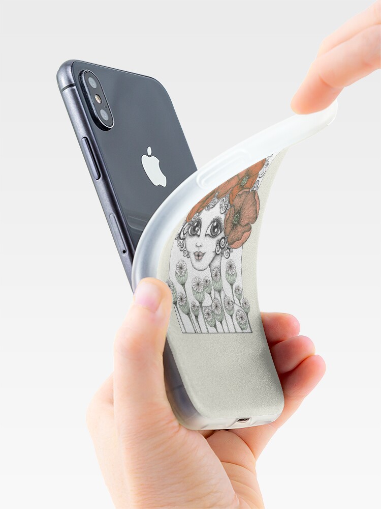 Alternate view of Charming Poppy iPhone Case & Cover