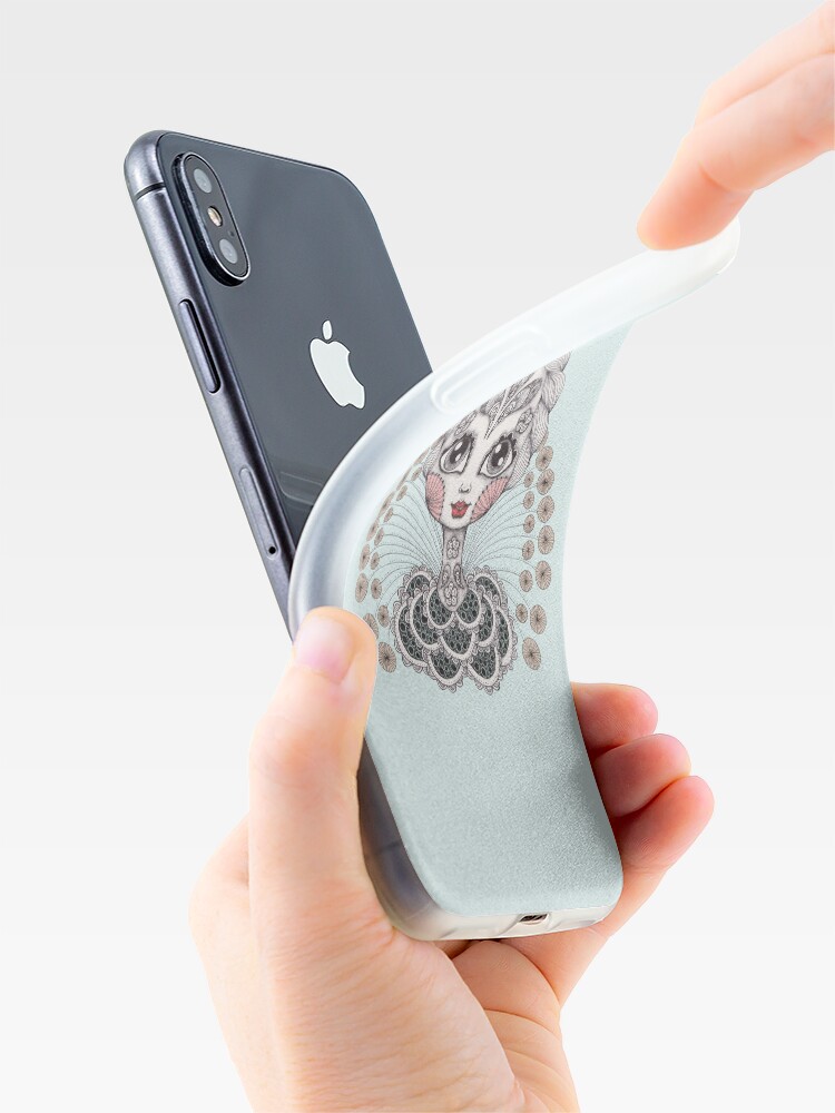 Alternate view of Miss Dia De Los Muertos iPhone Case & Cover
