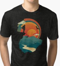 Camiseta de tejido mixto Borde del acantilado