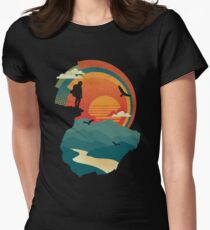 Camiseta entallada para mujer Borde del acantilado