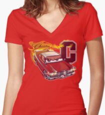 Fury and Fire Women's Fitted V-Neck T-Shirt