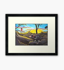 Return to the Den Framed Print