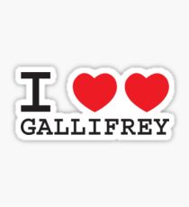 I Heart Heart Gallifrey Sticker