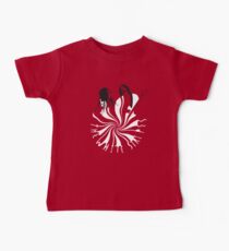 Candy Cane Children (on red) Baby Tee