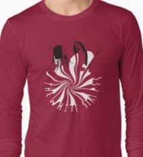 Candy Cane Children (on red) Long Sleeve T-Shirt