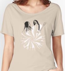 Candy Cane Children (on red) Women's Relaxed Fit T-Shirt