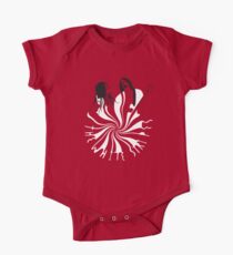 Candy Cane Children (on red) One Piece - Short Sleeve