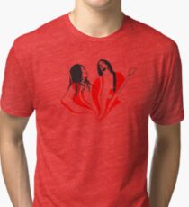 Jack and Meg White Tri-blend T-Shirt