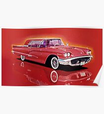 1958 Ford Thunderbird Poster