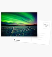 Beach Lake Aurora Postkarten